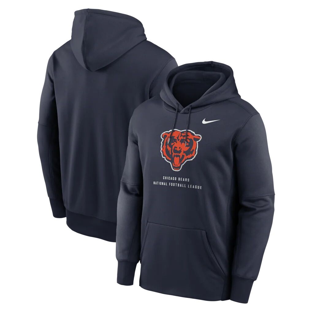 Chicago Bears Nike Toss Sweep Therma-FIT Hoodie