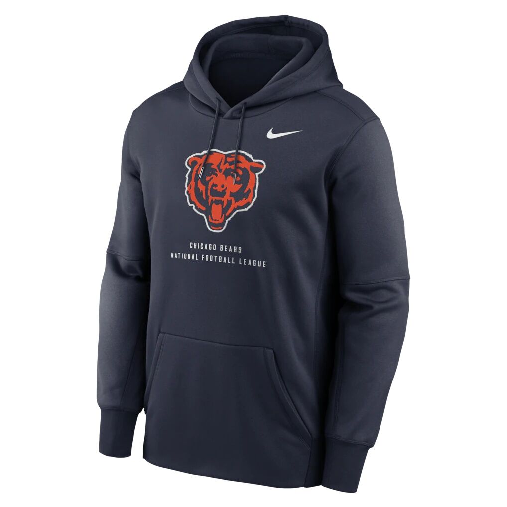 Chicago Bears Nike Toss Sweep Therma-FIT Hoodie