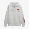 Washington Commanders Nike Cool Down Club Full-Zip Hoodie - Gray - Front View