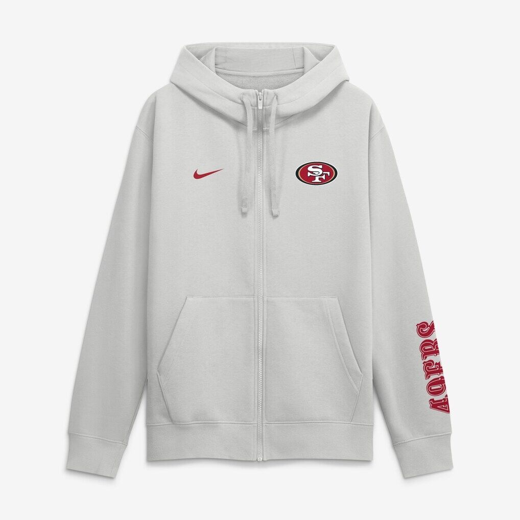 San Francisco 49ers Nike Cool Down Club Full-Zip Hoodie