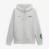 New York Jets Nike Cool Down Club Full-Zip Hoodie - Gray - Front View