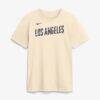 Los Angeles Dodgers Nike City Connect Wordmark T-Shirt - Cream - Alt1