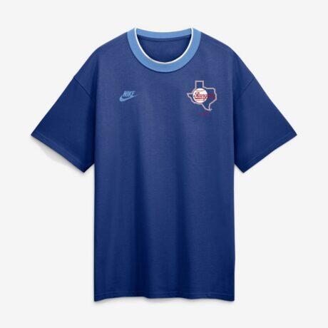 Texas Rangers Nike 1986 Cooperstown Collection Ringer T-Shirt - - Front View