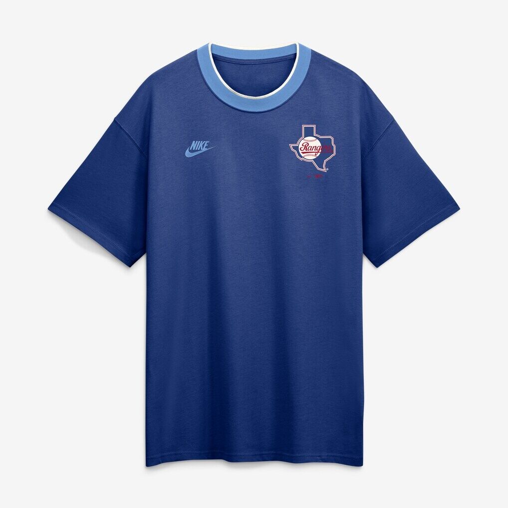 Texas Rangers Nike 1986 Cooperstown Collection Ringer T-Shirt - Royal