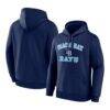 Tampa Bay Rays Logo Athletic Heart & Soul Hoodie - Navy - Front View