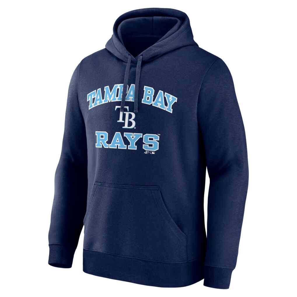 Tampa Bay Rays Logo Athletic Heart & Soul Hoodie
