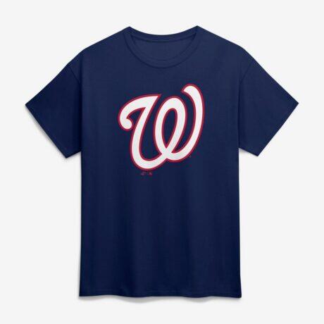 Washington Nationals Logo Athletic Official Logo T-Shirt - Navy - Front View