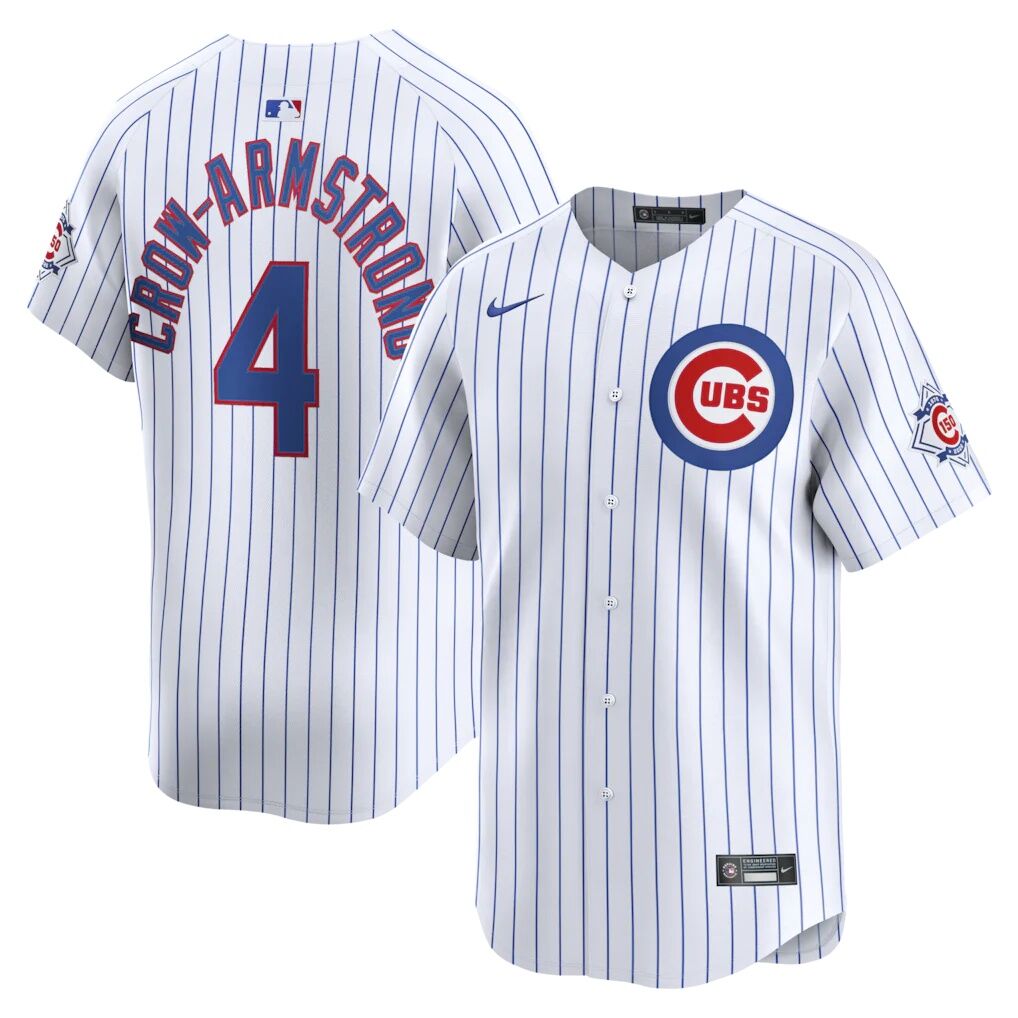 Pete Crow-Armstrong Chicago Cubs Nike 150th Anniversary Limited Jersey