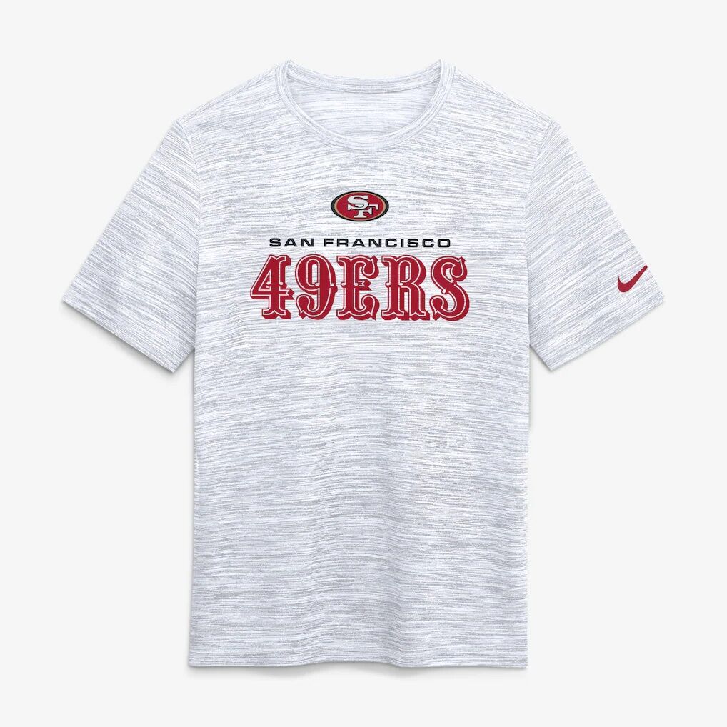 San Francisco 49ers Nike Velocity Endurance Run Dri-FIT T-Shirt - Ash