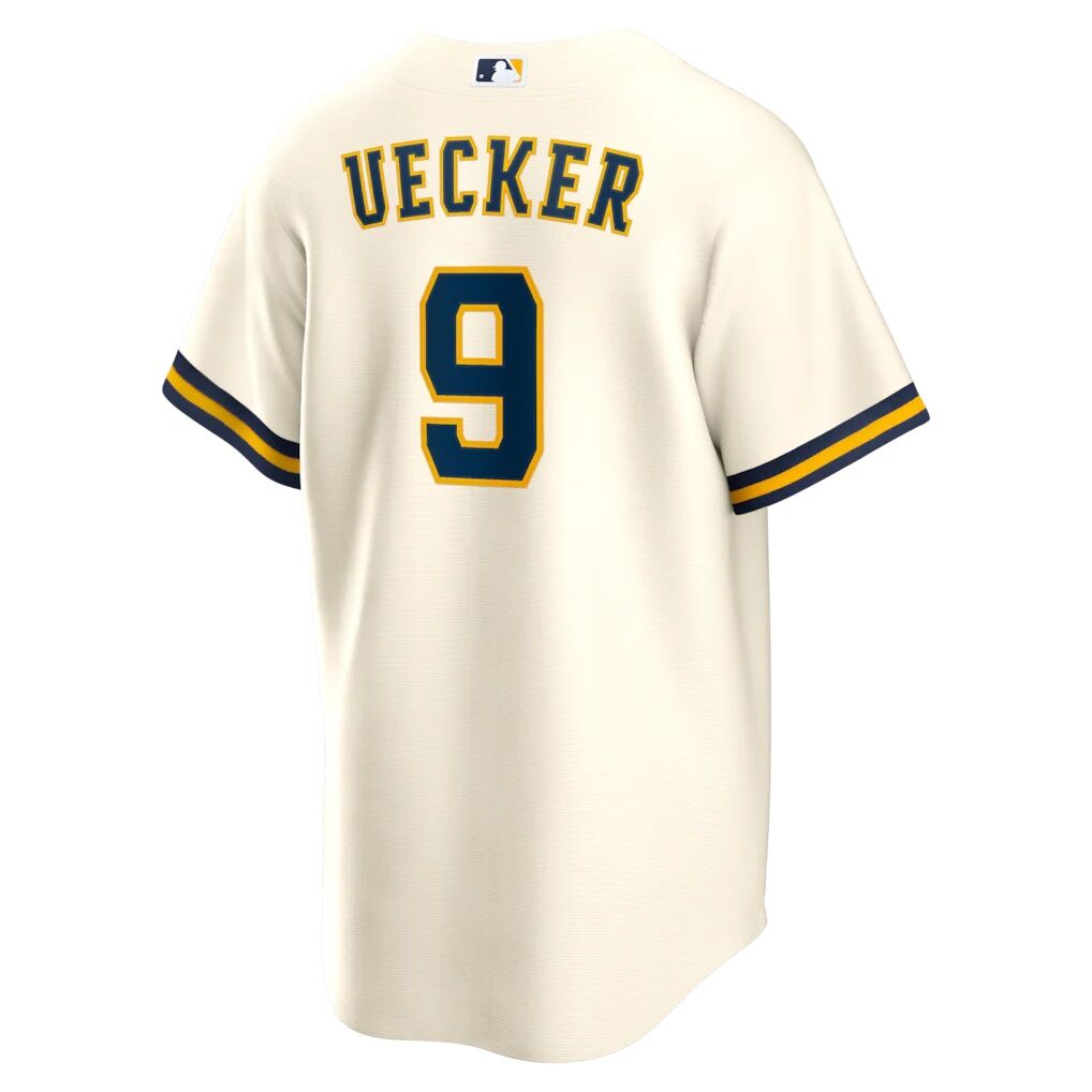 Bob Uecker Milwaukee Brewers Nike Home Retired Player Replica Jersey