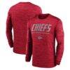 Kansas City Chiefs Nike Sideline Offensive Transition Velocity Dri-FIT Long Sleeve T-Shirt - Red - Front View