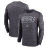 Cincinnati Bengals Nike Sideline Offensive Transition Velocity Dri-FIT Long Sleeve T-Shirt - Black - Front View