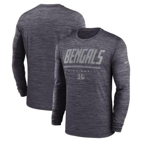 Cincinnati Bengals Nike Sideline Offensive Transition Velocity Dri-FIT Long Sleeve T-Shirt