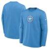 Tennessee Titans Nike Sideline Coaches Team Present Midweight Therma-FIT Sweatshirt - Blue - Front View