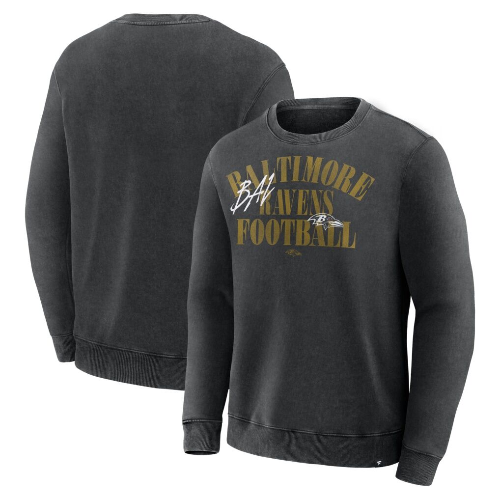 Baltimore Ravens Fashion7 Halftime Lead Relaxed Heavyweight French Terry Sweatshirt