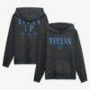 Tennessee Titans Fashion7 Relaxed Intense Rivalry French Terry Hoodie - Black - Front View