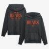 Chicago Bears Fashion7 Relaxed Intense Rivalry French Terry Hoodie - Black - Front View