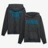 Carolina Panthers Fashion7 Relaxed Intense Rivalry French Terry Hoodie - Black - Front View