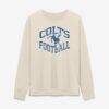 Indianapolis Colts Fashion7 Women's Heritage Legacy Long Sleeve T-Shirt - Cream - Front View