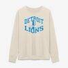 Detroit Lions Fashion7 Women's Heritage Legacy Long Sleeve T-Shirt - Cream - Front View