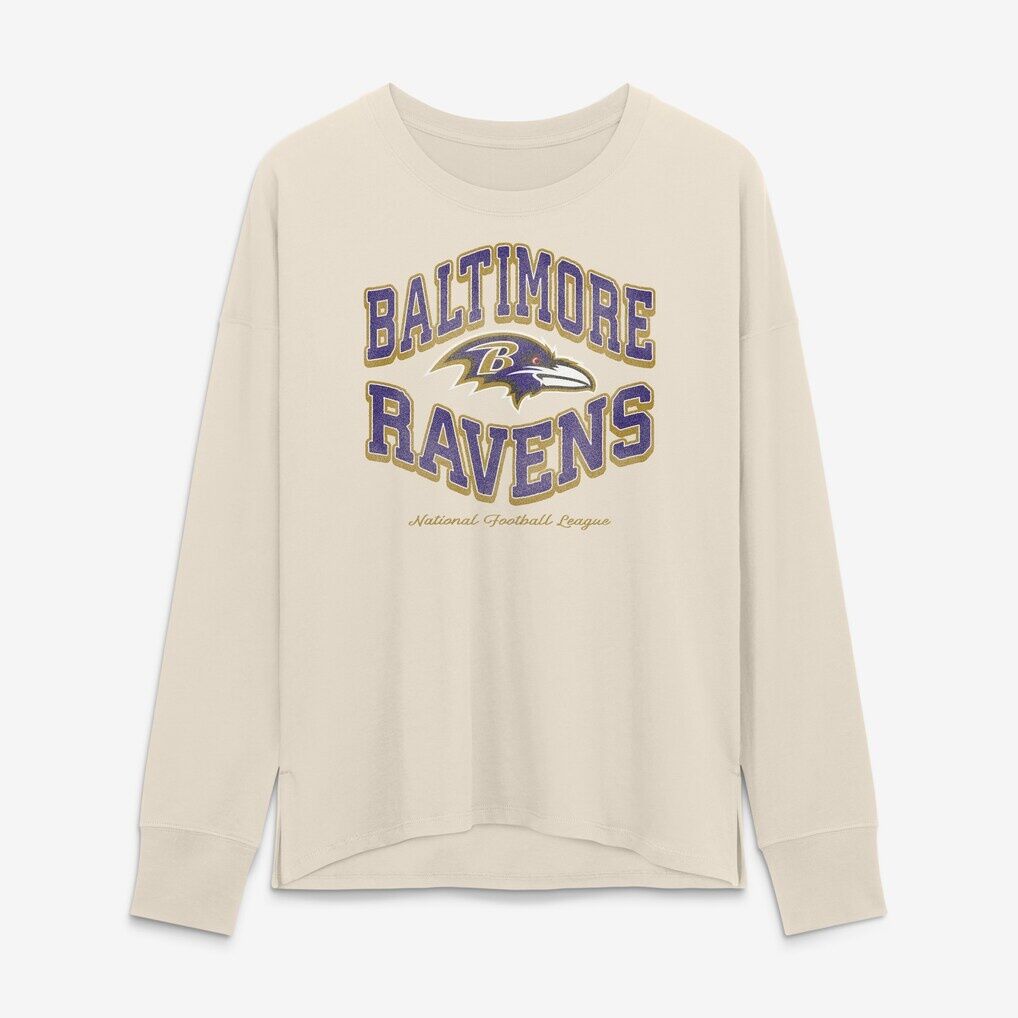 Baltimore Ravens Fashion7 Women's Heritage Gridiron Heron Legacy Long Sleeve T-Shirt
