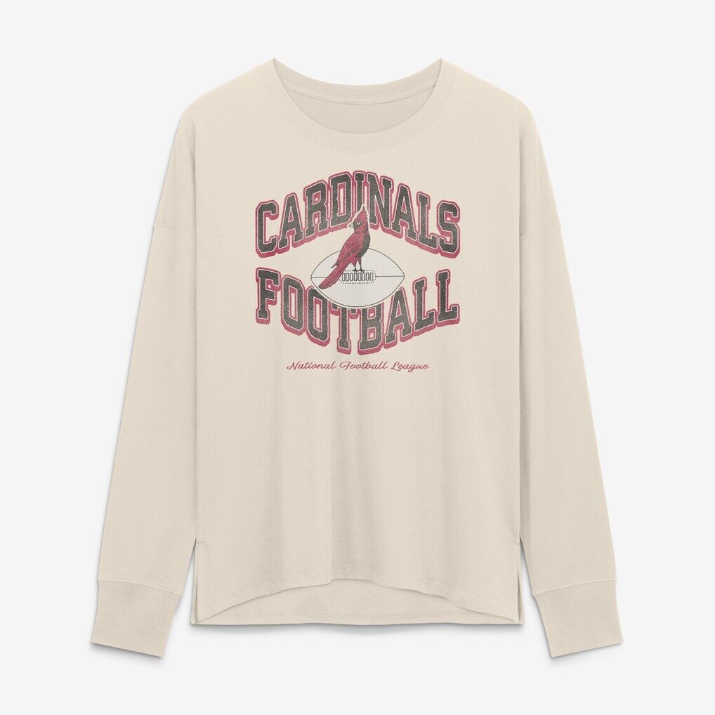Arizona Cardinals Fashion7 Women's Heritage Gridiron Heron Legacy Long Sleeve T-Shirt