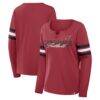 Arizona Cardinals Fashion7 Women's Team First Coverage Scheme Lace-Up Long Sleeve T-Shirt - - Front View