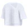 Baltimore Ravens Fashion7 Women's Oversized Mesh Cropped V-Neck Jersey - White - Detail View