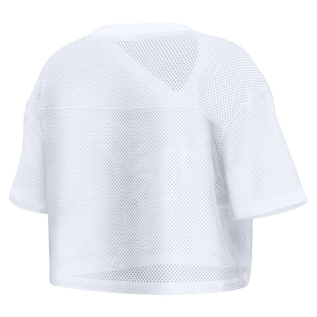 Baltimore Ravens Fashion7 Women's Oversized Mesh Cropped V-Neck Jersey