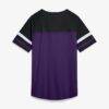 Baltimore Ravens Fashion7 Women's Curl Route Athena Lace-Up T-Shirt - Purple - Alt2