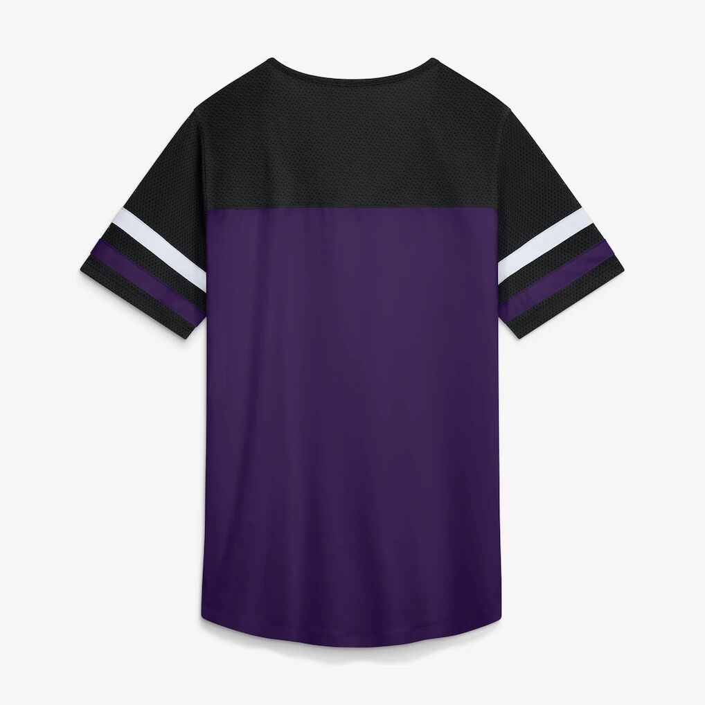 Baltimore Ravens Fashion7 Women's Curl Route Athena Lace-Up T-Shirt