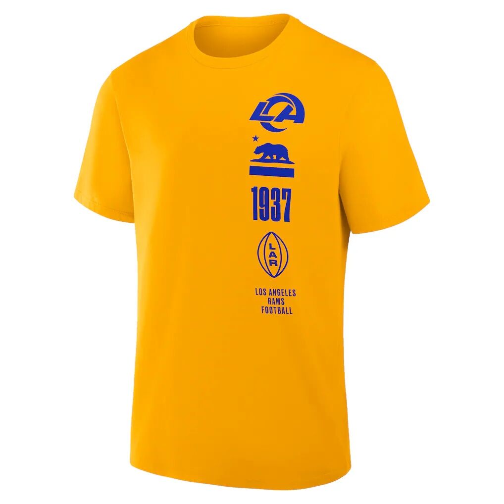 Los Angeles Rams Fashion7 Breaking Tackles Legacy Cotton T-Shirt