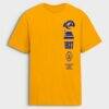Los Angeles Rams Fashion7 Breaking Tackles Legacy Cotton T-Shirt - Gold - Front View