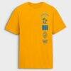 Los Angeles Chargers Fashion7 Breaking Tackles Legacy Cotton T-Shirt - Gold - Front View