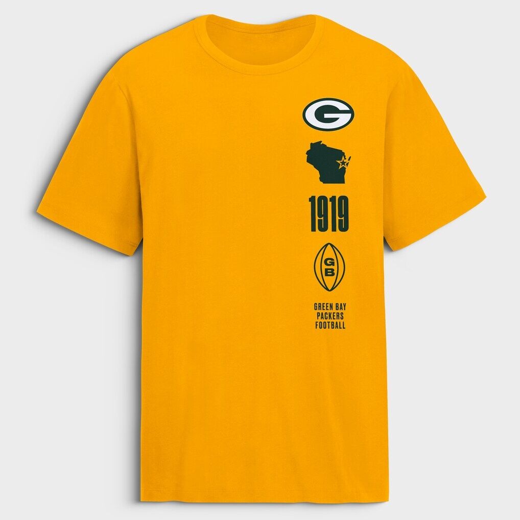 Green Bay Packers Fashion7 Breaking Tackles Legacy Cotton T-Shirt