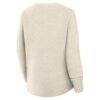 New England Patriots Fashion7 Women's Oversized Heritage Sweatshirt - Cream - Detail View