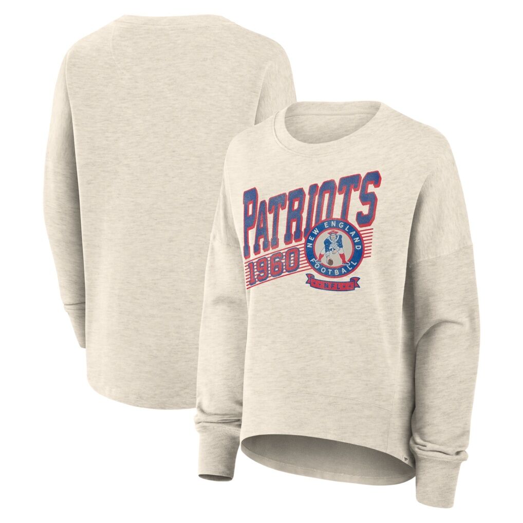 New England Patriots Fashion7 Women's Oversized Heritage Sweatshirt