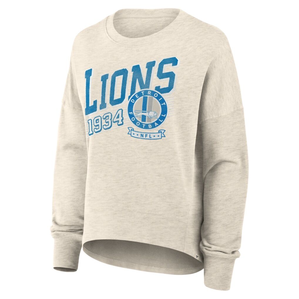 Detroit Lions Fashion7 Women's Oversized Heritage Sweatshirt