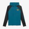 Jacksonville Jaguars Fashion7 Women's Cornerback Blitz​ Raglan Full-Zip Hoodie - - Front View