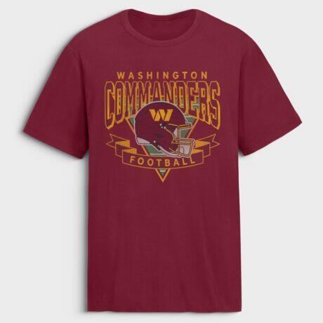 Washington Commanders Fashion7 Old Fashion Rushing Legacy Cotton T-Shirt - - Front View