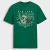 New York Jets Fashion7 Old Fashion Rushing Legacy Cotton T-Shirt - Green - Front View