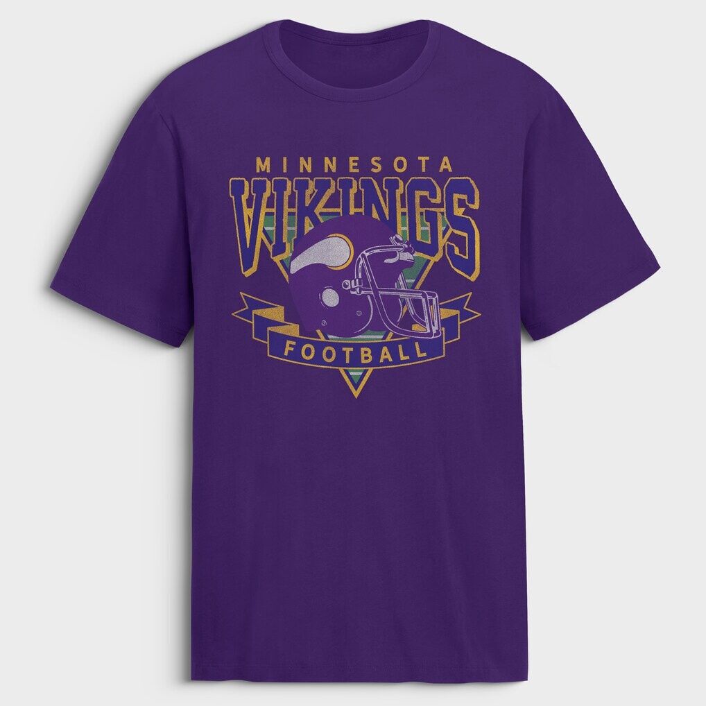 Minnesota Vikings Fashion7 Old Fashion Rushing Legacy Cotton T-Shirt