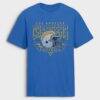 Los Angeles Chargers Fashion7 Old Fashion Rushing Legacy Cotton T-Shirt - - Front View