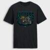 Jacksonville Jaguars Fashion7 Old Fashion Rushing Legacy Cotton T-Shirt - Black - Front View