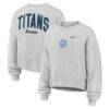 Tennessee Titans Nike Women's Oversized Primetime Phoenix Fleece Sweatshirt - Gray - Front View