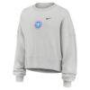 Tennessee Titans Nike Women's Oversized Primetime Phoenix Fleece Sweatshirt - Gray - Side View