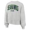 Seattle Seahawks Nike Women's Oversized Primetime Phoenix Fleece Sweatshirt - Gray - Detail View