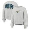 Jacksonville Jaguars Nike Women's Oversized Primetime Phoenix Fleece Sweatshirt - Gray - Front View