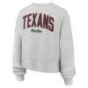 Houston Texans Nike Women's Oversized Primetime Phoenix Fleece Sweatshirt - Gray - Detail View