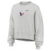 Houston Texans Nike Women's Oversized Primetime Phoenix Fleece Sweatshirt - Gray - Side View